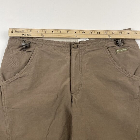 Columbia Capri Pants Women's Small 18” Inseam Cinch Waist/Hem Nylon Cotton Hike - Picture 5 of 10
